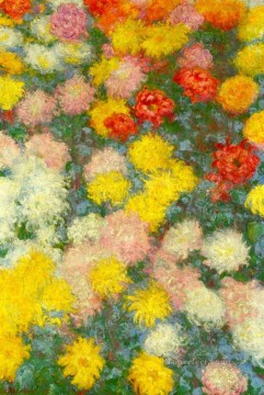  Crisantemo Pintura al %c3%b3leo - Crisantemos III Claude Monet